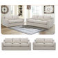 ALLARD FABRIC 3-SEATER SOFA STONE - MyChocolateWood
