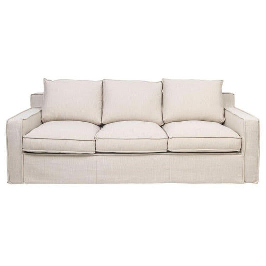 ALLARD FABRIC 3-SEATER SOFA STONE - MyChocolateWood