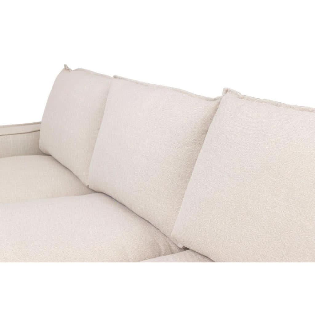 ALLARD FABRIC 3-SEATER SOFA STONE - MyChocolateWood