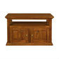 Allenby Solid Mahogany 2-Door TV Unit with Shelf 97cm in Light Pecan - Chocolate Wood