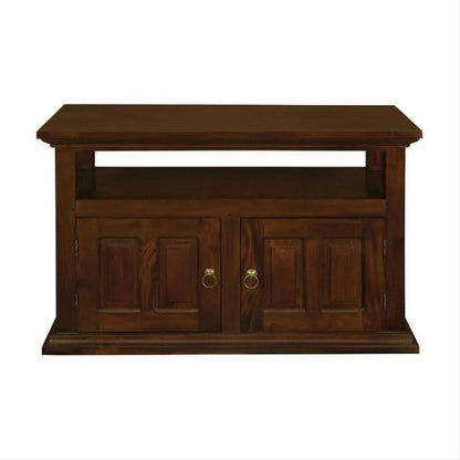 ALLENBY SOLID MAHOGANY TV UNIT 2 DOORS/SHELF - MAHOGANY