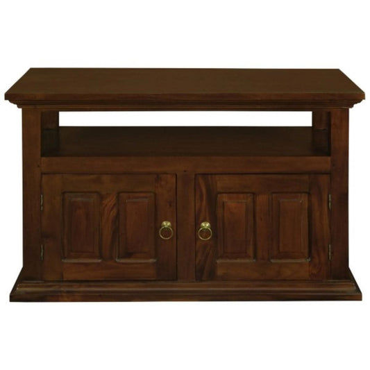 ALLENBY SOLID MAHOGANY TV UNIT 2 DOORS/SHELF - MAHOGANY