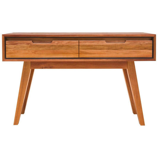 ALMA TASMANIAN BLACKWOOD HALL TABLE/CONSOLE TABLE 2 DRAWERS 120CM