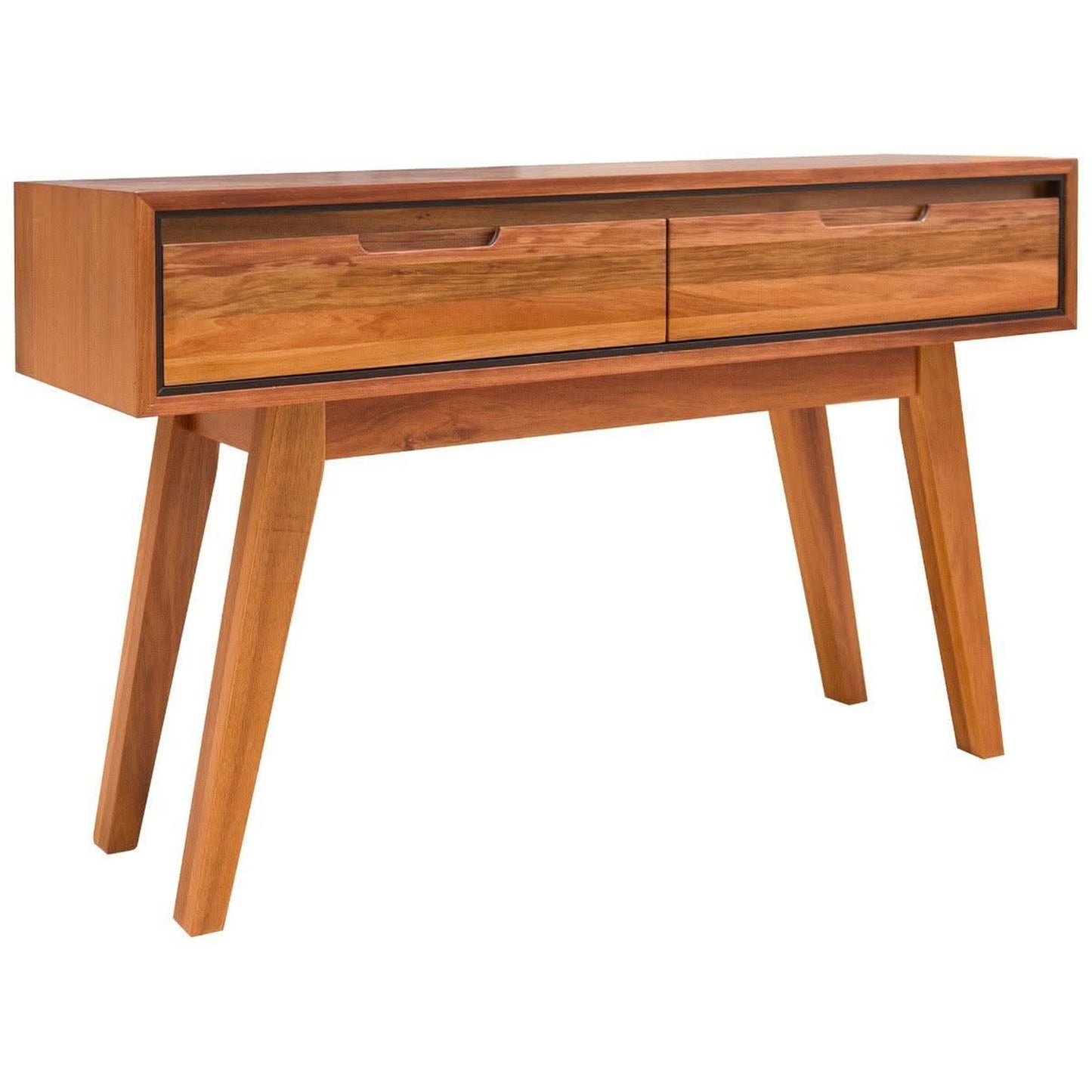 ALMA TASMANIAN BLACKWOOD HALL TABLE/CONSOLE TABLE 2 DRAWERS 120CM