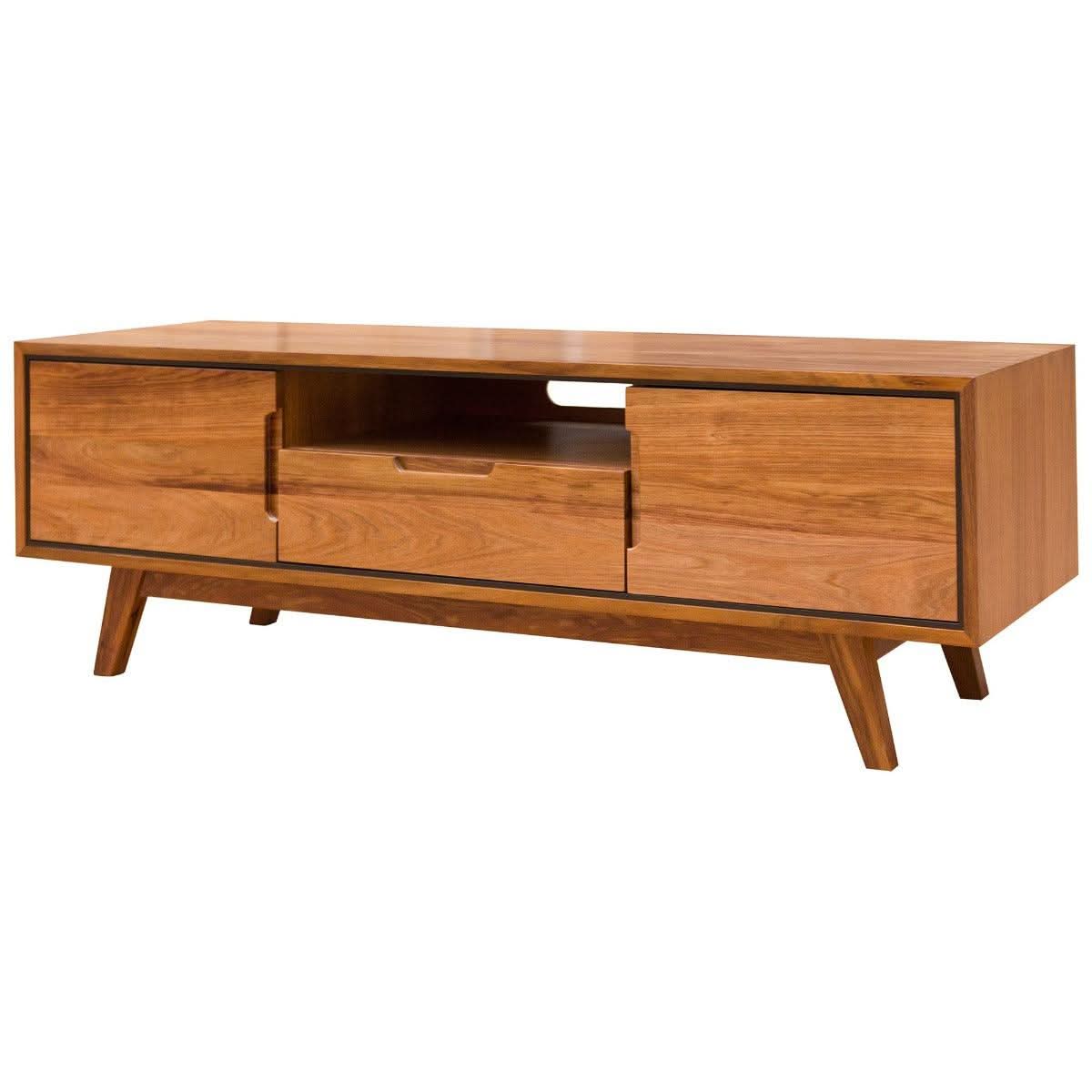 ALMA TASMANIAN BLACKWOOD TV UNIT 2 DOORS & 1 DRAWER 152CM