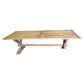 ANAIS FRENCH PROVINCIAL DINING TABLE RECYCLED TIMBER HARDWOOD 240CM RUSTIC - MyChocolateWood