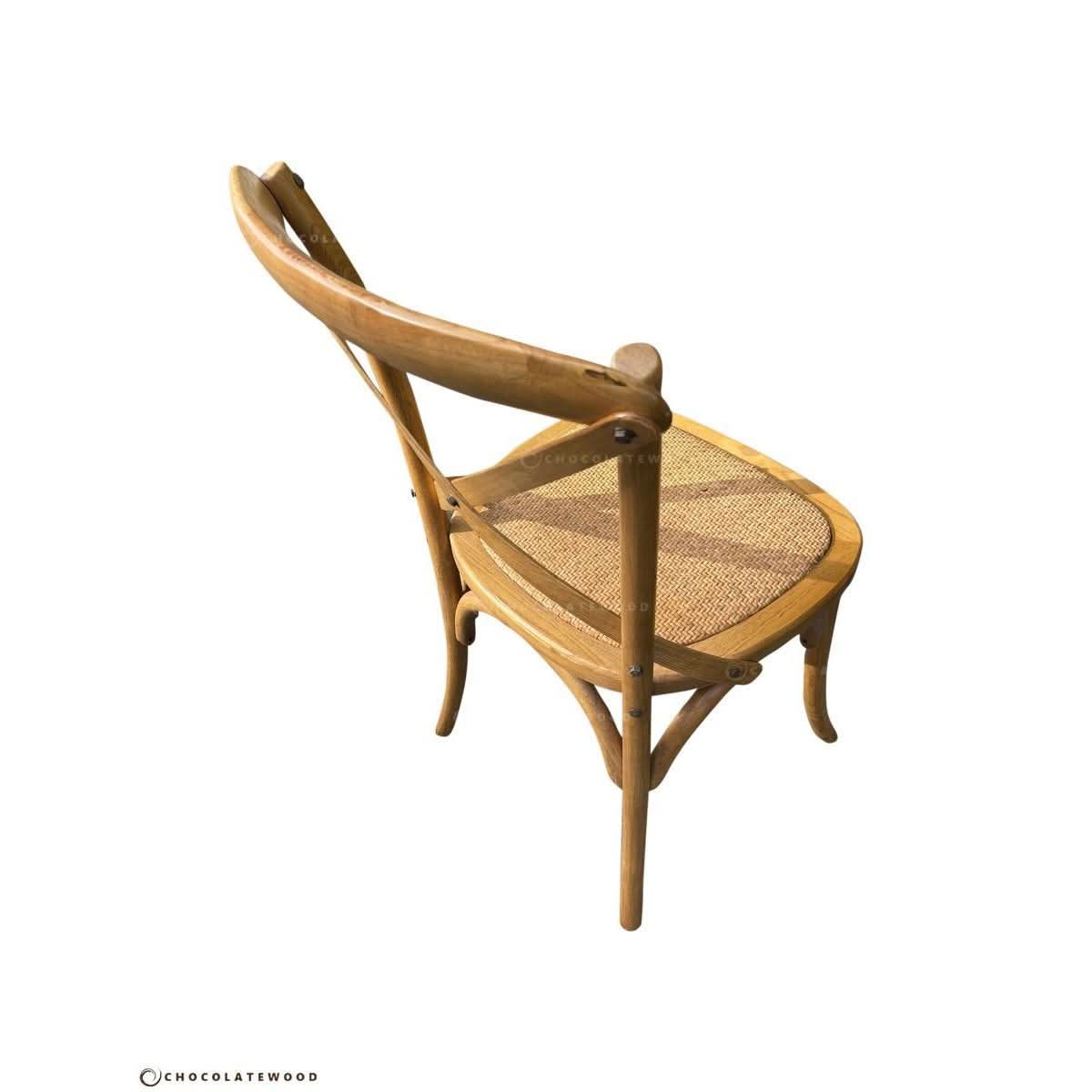 ANAIS FRENCH PROVINCIAL DINING TABLE RECYCLED TIMBER HARDWOOD 240CM RUSTIC + 8 x MELROSE DINING CHAIR IN ELM WOOD WITH A NATURAL FINISH - MyChocolateWood
