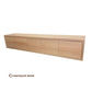 ANGEL SOLID WALL MOUNTED TASSIE OAK TV/ENTERTAINMENT UNIT WITH 5 DROP DOWN DOORS - MyChocolateWood