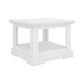ANIKA SOLID ACACIA LAMP TABLE IN VIVID WHITE - MyChocolateWood