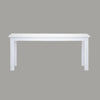 ANIKA SOLID ACACIA WOOD 180CM DINING TABLE IN VIVID WHITE - MyChocolateWood