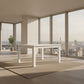 ANIKA SOLID ACACIA WOOD 180CM DINING TABLE IN VIVID WHITE - MyChocolateWood