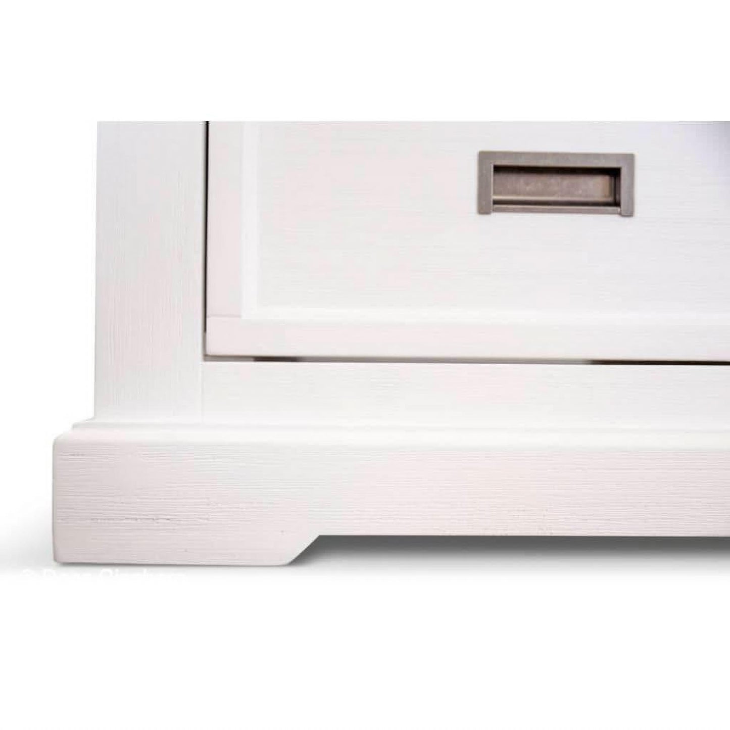 ANIKA SOLID ACACIA WOOD COFFEE TABLE WITH 1 DRAWER & A SHELF IN VIVID WHITE