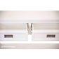 ANIKA SOLID ACACIA WOOD CONSOLE TABLE/HALL TABLE WITH 2 DRAWERS & A SHELF IN VIVID WHITE - MyChocolateWood