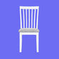ANIKA SOLID ACACIA WOOD DINING CHAIR IN VIVID WHITE - MyChocolateWood