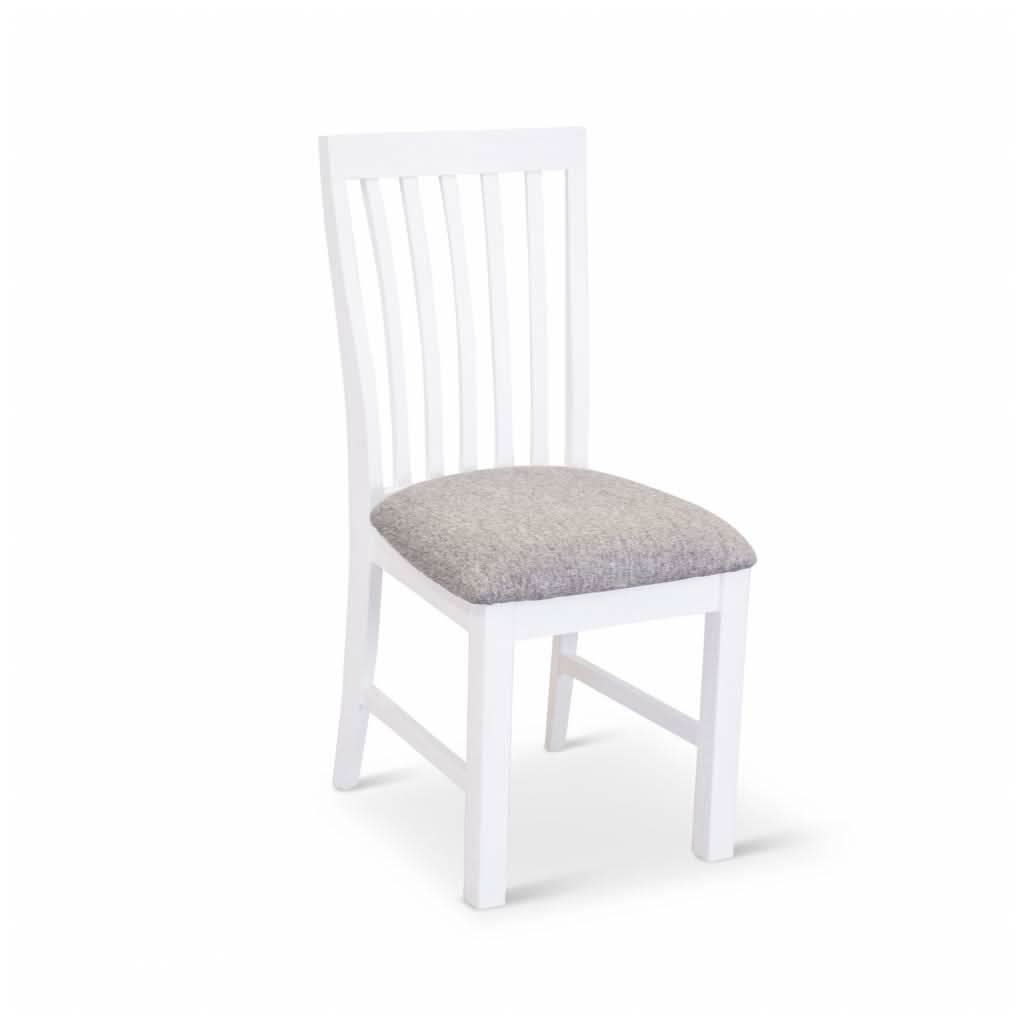 ANIKA SOLID ACACIA WOOD DINING CHAIR IN VIVID WHITE - MyChocolateWood