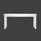 Anika Solid Acacia Wood Dining Table in Vivid White, 220cm - Chocolate Wood