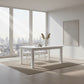 ANIKA SOLID ACACIA WOOD DINING TABLE IN VIVID WHITE 220CM - MyChocolateWood