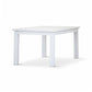 Anika Solid Acacia Wood Dining Table in Vivid White, 220cm - Chocolate Wood