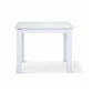 Anika Solid Acacia Wood Dining Table in Vivid White, 220cm - Chocolate Wood