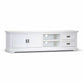 ANIKA SOLID ACACIA WOOD TV UNIT 2-DOORS 2 DRAWERS & 2 SHELVES IN VIVID WHITE - MyChocolateWood