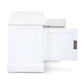 ANIKA SOLID ACACIA WOOD TV UNIT 2-DOORS 2 DRAWERS & 2 SHELVES IN VIVID WHITE - MyChocolateWood