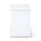 ANIKA SOLID ACACIA WOOD TV UNIT 2-DOORS & 2 SHELVES IN VIVID WHITE 160CM - MyChocolateWood