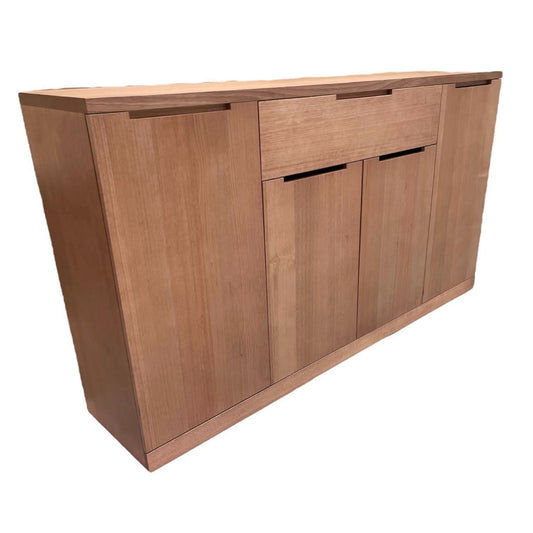 ANTOINETTE AUSTRALIAN MADE TASSIE OAK BUFFET/SIDEBOARD 4 DOORS 1 DRAWER CUSTOM MADE