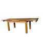 Anya Solid Tassie Oak Side Extension Dining Table in Wheat, 200 / 250 / 300cm - Chocolate Wood