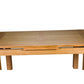 Anya Solid Tassie Oak Side Extension Dining Table in Wheat, 200 / 250 / 300cm - Chocolate Wood
