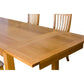 Anya Solid Tassie Oak Side Extension Dining Table in Wheat, 200 / 250 / 300cm - Chocolate Wood