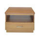 ANYA SOLID VICTORIAN ASH 1 DRAWER LAMP TABLE/SIDE TABLE IN WHEAT - FLOOR STOCK CLEARANCE - MyChocolateWood