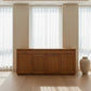 ANYA SOLID VICTORIAN ASH BUFFET/SIDEBOARD 4 DOORS & 4 DRAWERS WHEAT COLOUR 180CM - MyChocolateWood