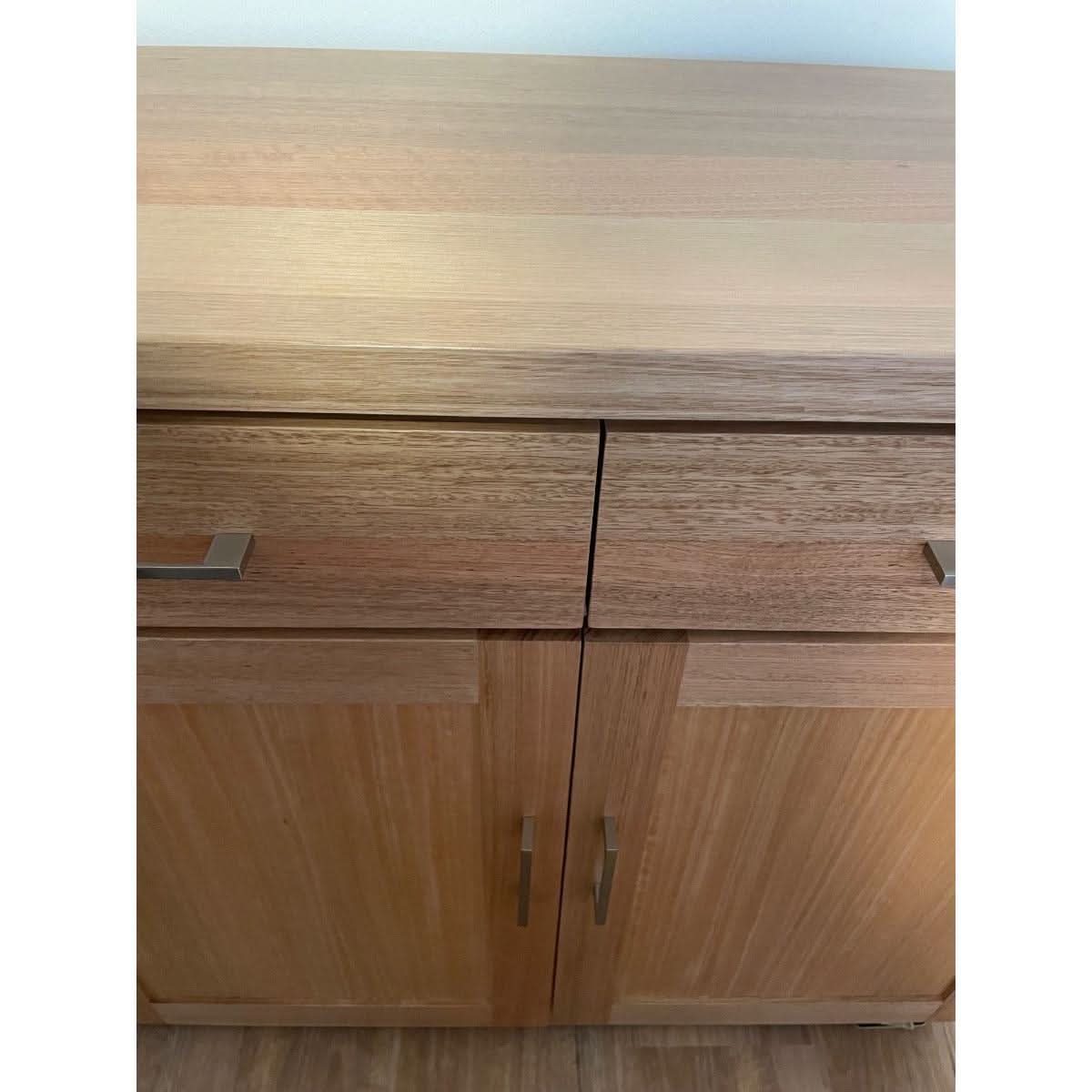 ANYA SOLID VICTORIAN ASH BUFFET/SIDEBOARD 4 DOORS & 4 DRAWERS WHEAT COLOUR 180CM - MyChocolateWood