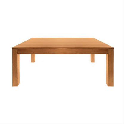 Anya Solid Tassie Oak Dining Table in Wheat, 150cm - Chocolate Wood