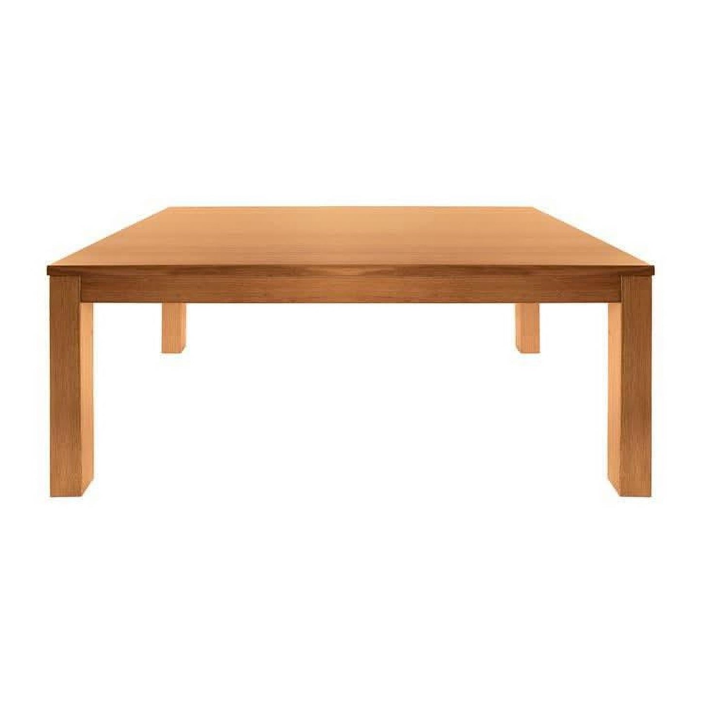 Anya Solid Tassie Oak Dining Table in Wheat, 180cm - Chocolate Wood