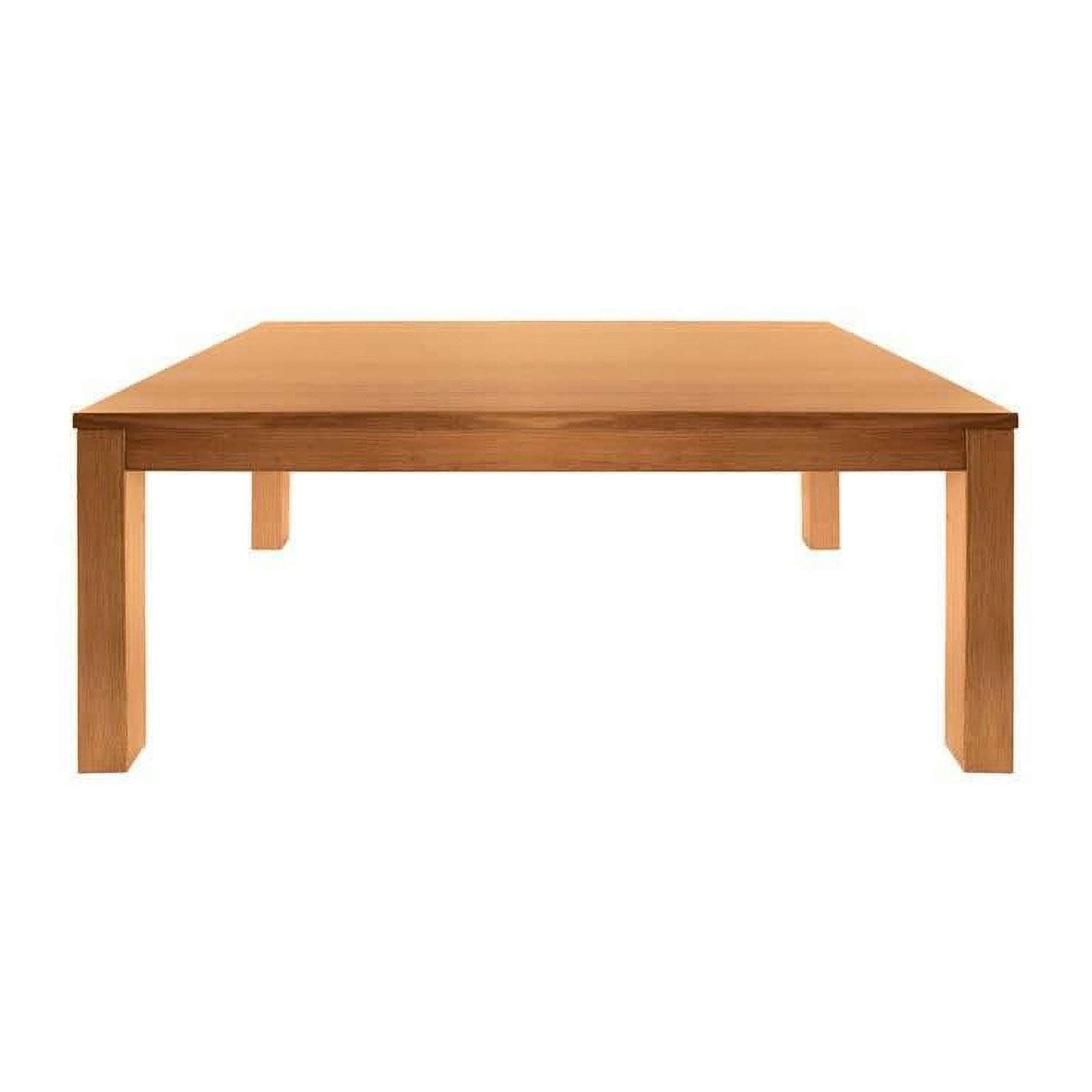 Anya Solid Tassie Oak Dining Table in Wheat, 180cm - Chocolate Wood