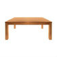 Anya Solid Tassie Oak Dining Table in Wheat, 210cm - Chocolate Wood