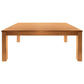 Anya Solid Tassie Oak Dining Table in Wheat, 210cm - Chocolate Wood