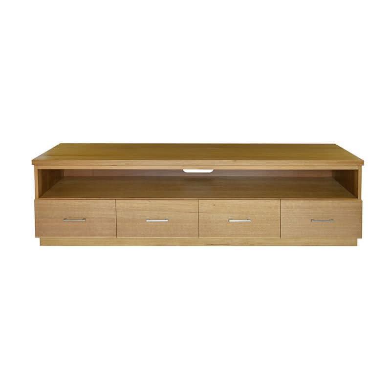 ANYA SOLID VICTORIAN ASH TV/ENTERTAINMENT UNIT ETU 4 DRAWERS - WHEAT 180CM - MyChocolateWood