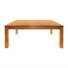 Anya Solid Tassie Oak Dining Set in Wheat, 150cm + 6 Chairs - Chocolate Wood