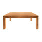 Anya Solid Tassie Oak Dining Set in Wheat, 180cm + 6 Chairs - Chocolate Wood