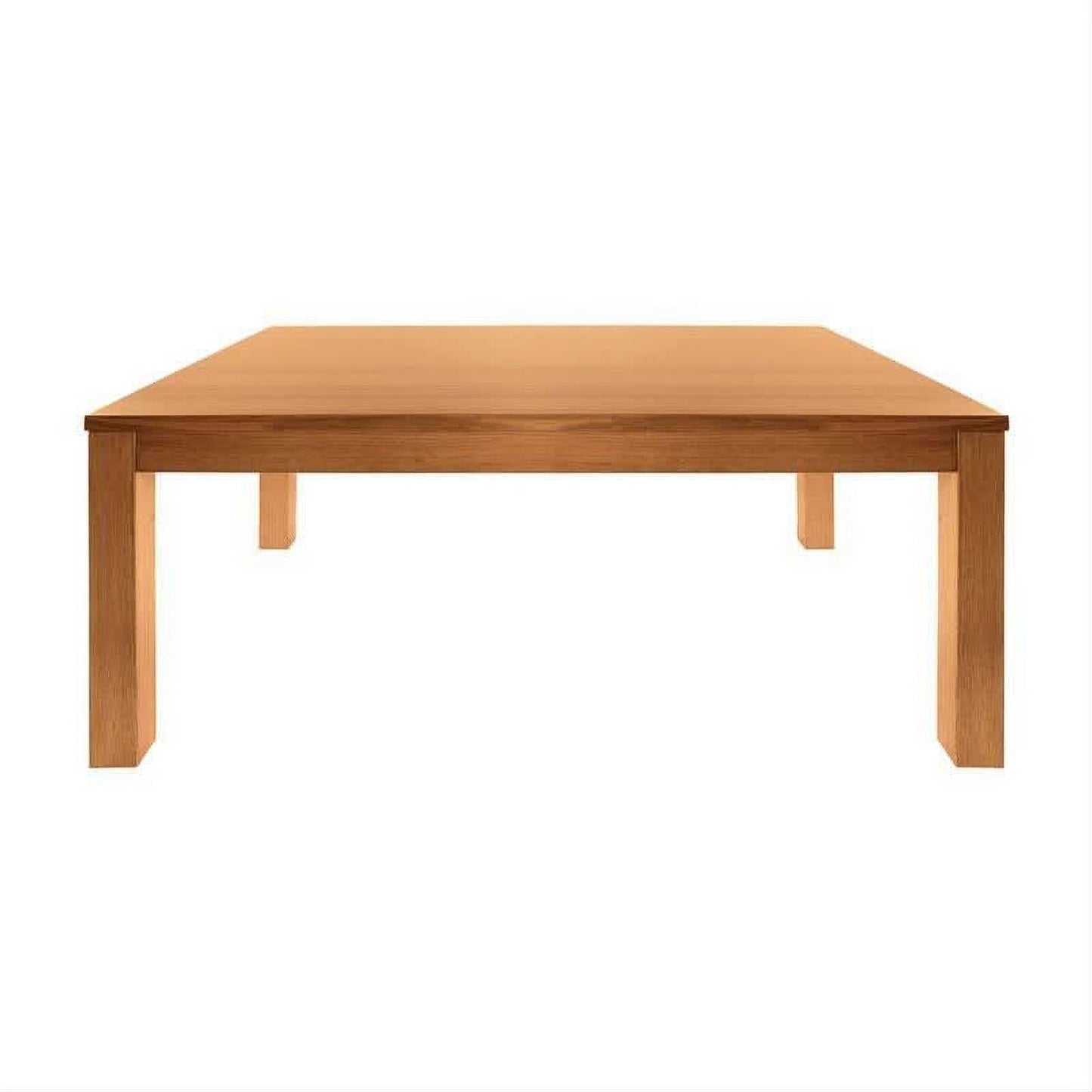 Anya Solid Tassie Oak Dining Set in Wheat, 180cm + 6 Chairs - Chocolate Wood