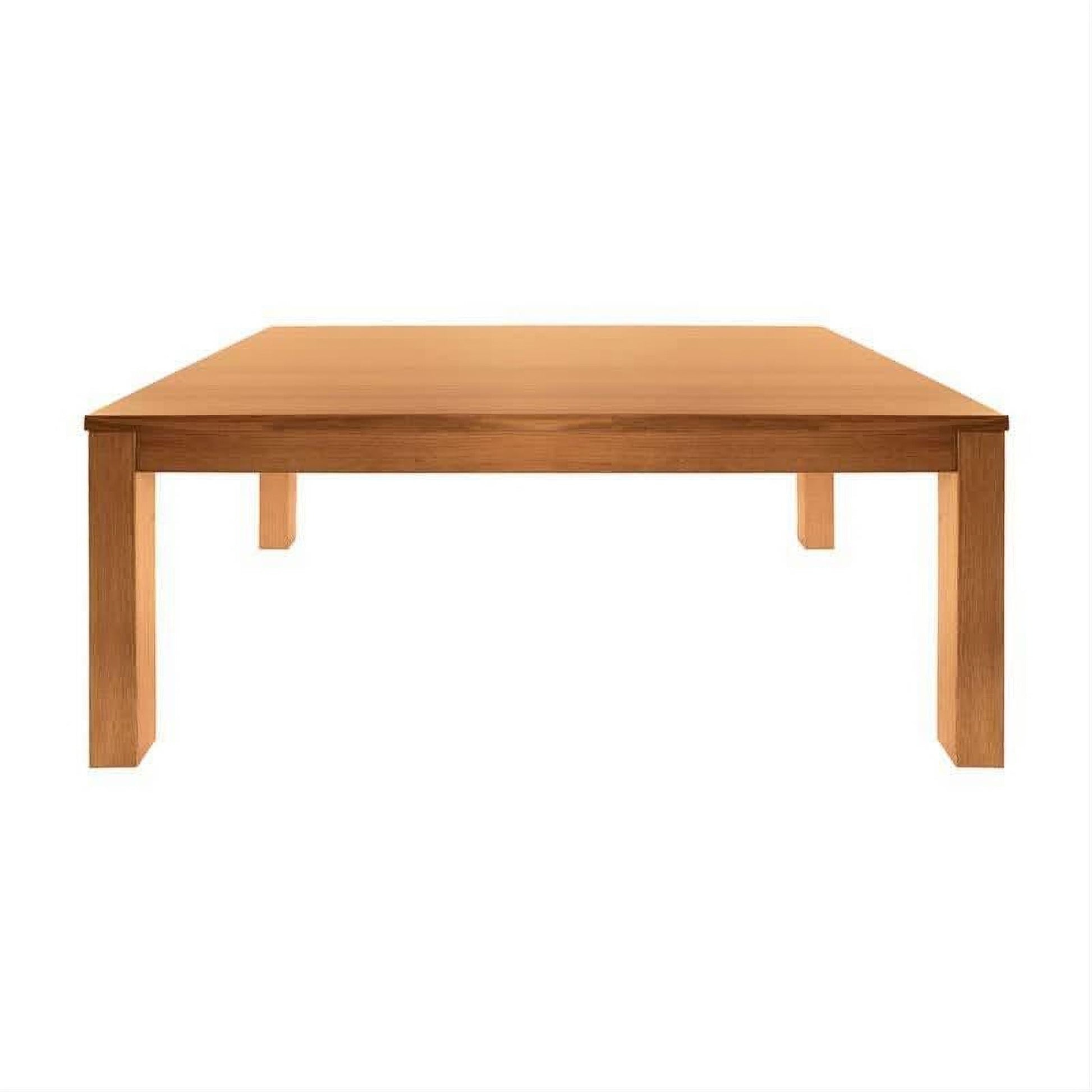Anya Solid Tassie Oak Dining Set in Wheat, 180cm + 6 Chairs - Chocolate Wood