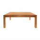 Anya Solid Tassie Oak Dining Set in Wheat, 210cm + 8 Chairs - Chocolate Wood