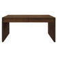 Apollo Solid Mindi Timber 2-Drawer Writing Desk 150cm in Walnut - Chocolate Wood