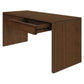 Apollo Solid Mindi Timber 2-Drawer Writing Desk 150cm in Walnut - Chocolate Wood