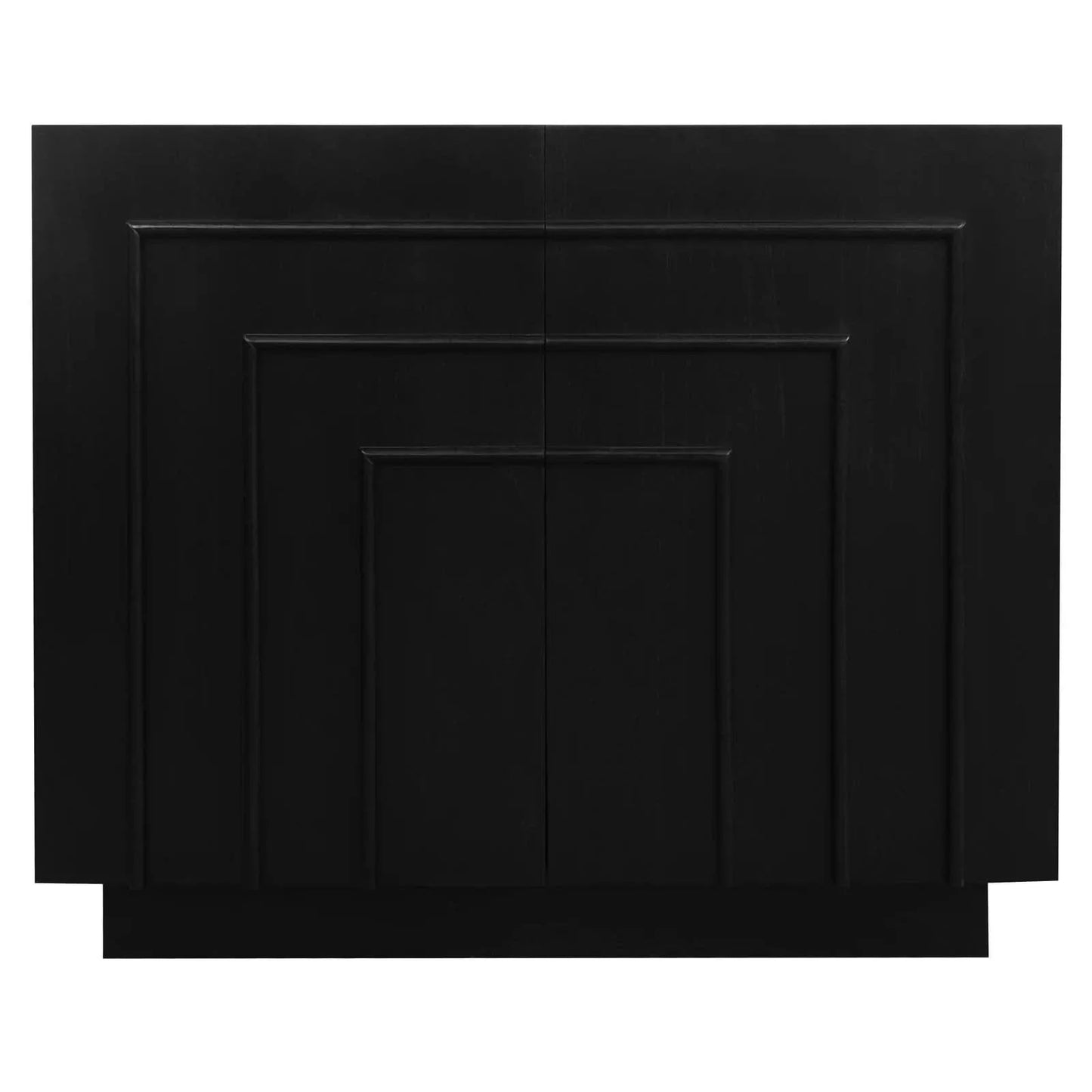 Apollo Solid Mindi Timber 2-Door Buffet / Sideboard 95cm in Black - Chocolate Wood