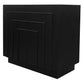 Apollo Solid Mindi Timber 2-Door Buffet / Sideboard 95cm in Black - Chocolate Wood