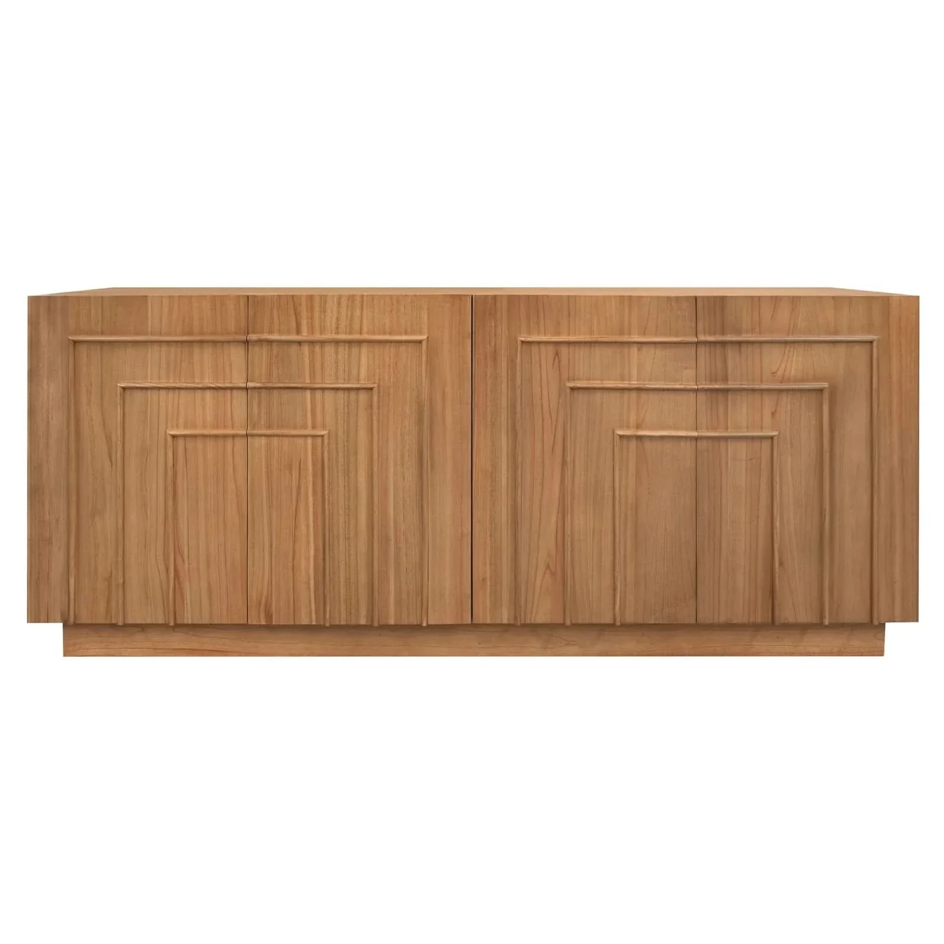 Apollo Solid Mindi Timber 4-Door Buffet / Sideboard 190cm in Almond - Chocolate Wood