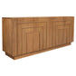 Apollo Solid Mindi Timber 4-Door Buffet / Sideboard 190cm in Almond - Chocolate Wood
